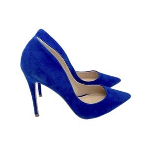 Steve Madden Daisie Cobalt Blue Suede Stilettos High Heels SZ 8.5